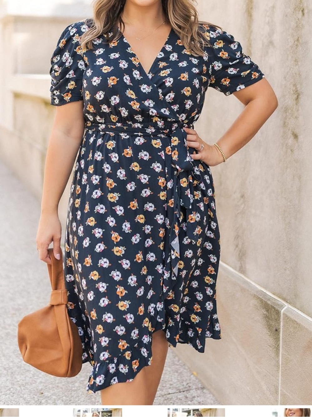 Faux wrap dress, Caryln Mirand for the Drop